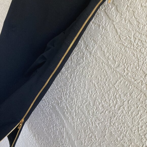 Escada Black Skirt Sz 44 US 14 Sexy Zippers - Picture 6 of 10